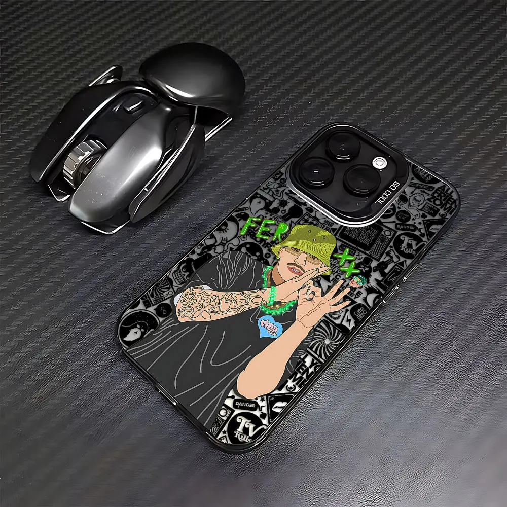 Feid Nitro Jam Ferxxo casing ponsel untuk Oppo Reno12 Reno11 Reno10 Reno8 Reno7 Reno6 Reno5 Z F T Pro Plus 4G 5G Matte penutup belakang