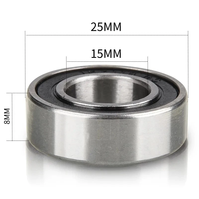 

1PCS MR15258-2RS Deep Groove Ball 15258-2RS Bicycle Mountain Bike Axle High Bearing Inner Diameter 15mm Outer Diameter 25mm