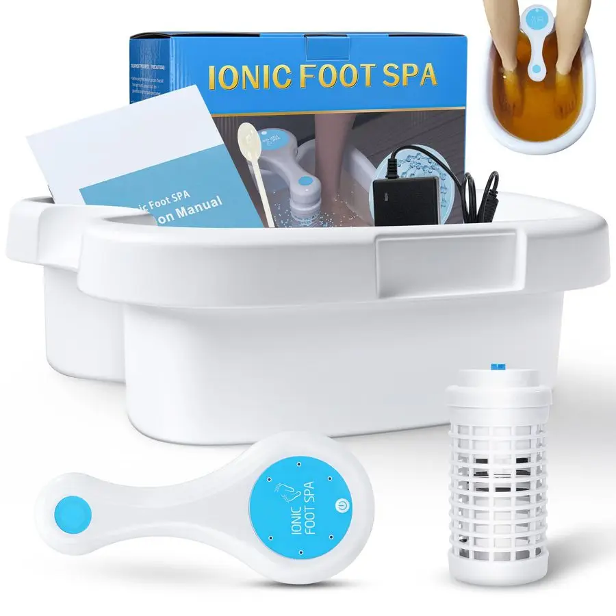 

Ionic Foot Bath Detox Machine Suitable for Home Use, Home SalonLevel Spa Detox Machine, Healthy Detoxification, with Foot Bath,