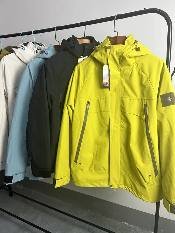 

ex Outdoor Winter Jaet aphene Inner Fce Lined Couple Coat Stand Fit Long Sve Zipper Closure Hooded Jaet