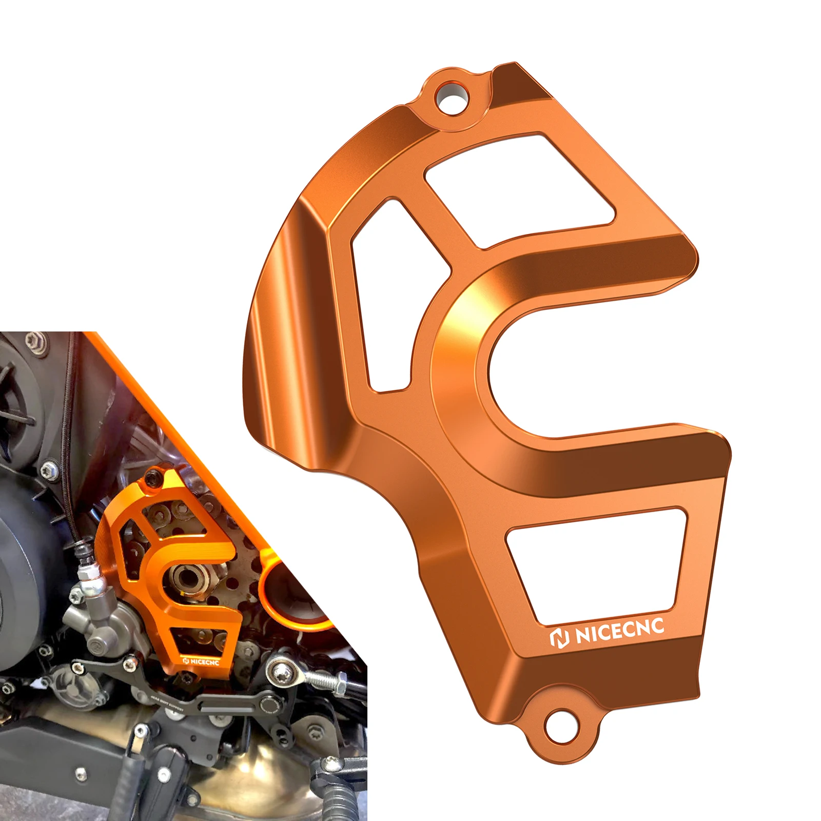

For KTM 1290 Super Adventure R S Sprocket Chain Guard Cover for KTM 1290 Super Duke R/EVO 1390 Super Duke R/EVO 1290 SAR SAS