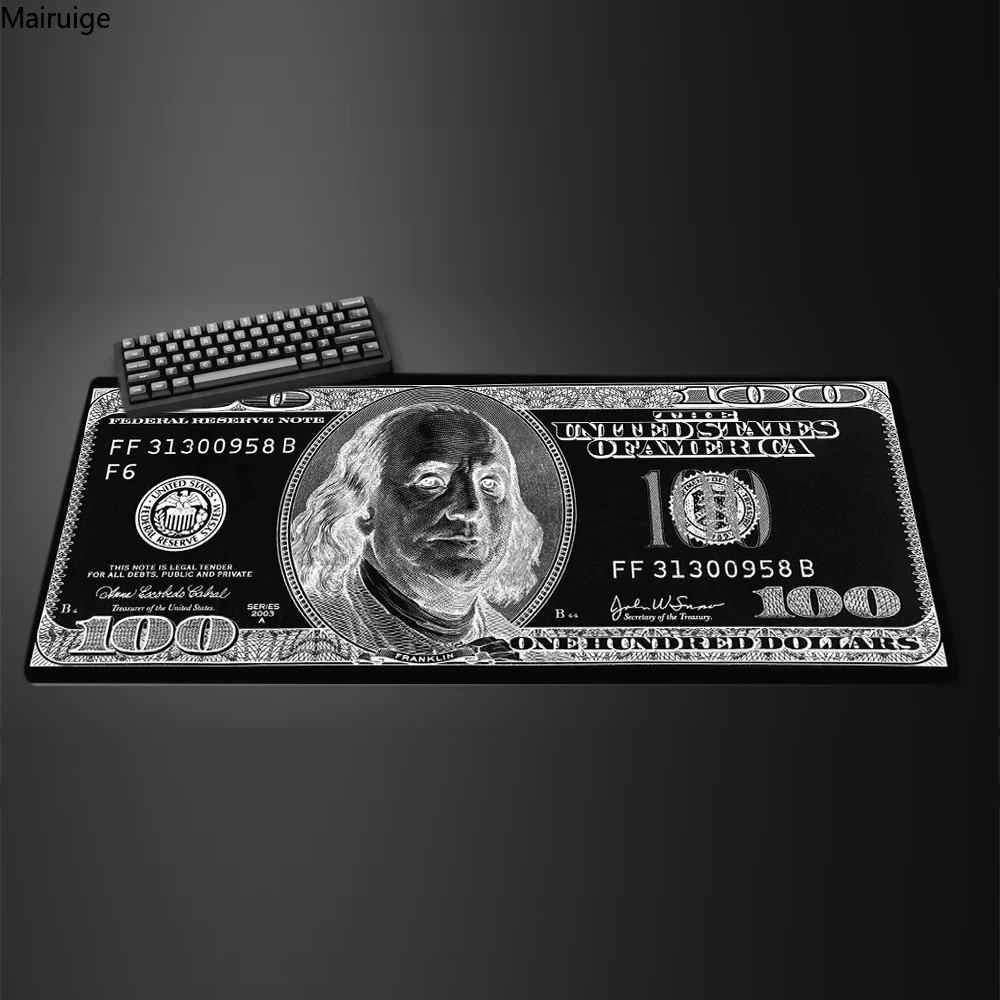 Large Hot Sell Dollar Mouse Pad Gamer Desk Accessories Office Gaming Pc Cushion Mat Mausepad Anime Computer Table Mats Setup Rug