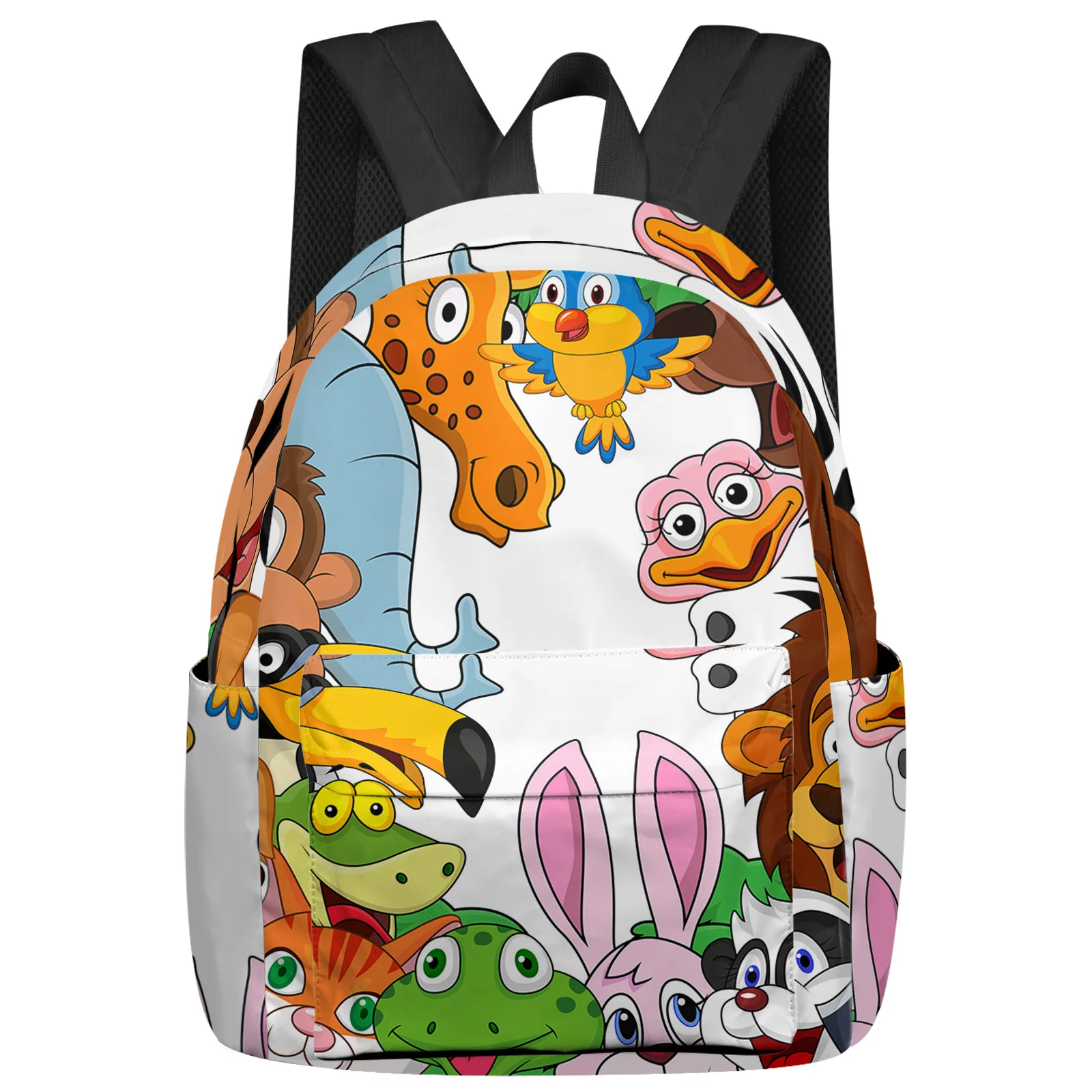 Cartoon Animal Lion Giraffe Backpack Teenagers Student School Bags Laptop Bag Women's Casual Travel Backpack