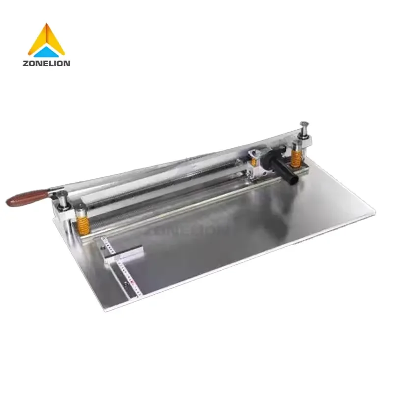 Manual Cardboard Paper Box Package v Slotting Grooving Machine