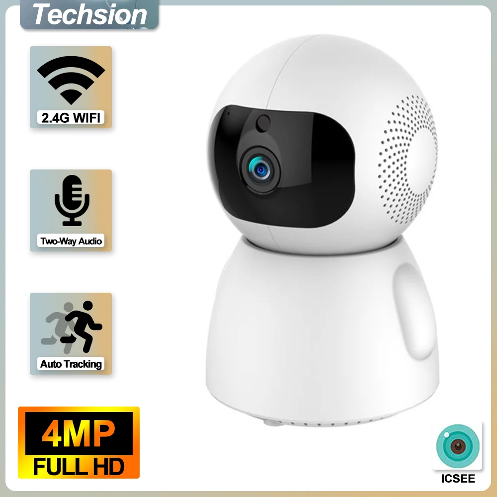 monitor de bebe sem fio smart home vigilancia wifi camera ip ptz audio rastreamento automatico cctv casa inteligente seguranca 1080p 4mp 01