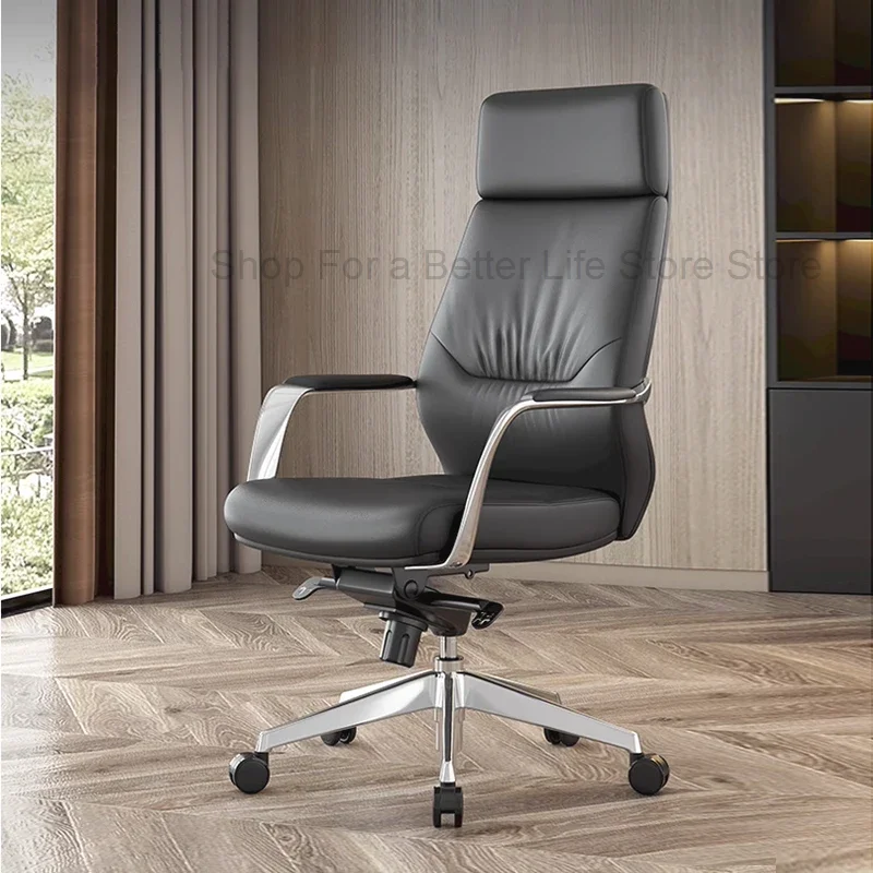 

Swivel Bedroom Office Chair Leather Executive Armrest Black Individual Office Chair Gaming Sillas De Oficina Furniture Offices