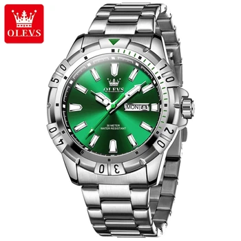 OLEVS 5560 quartz men's watches luxury high quality original fashion casual luminous hands waterproof stainless steel men's watches top gifts
