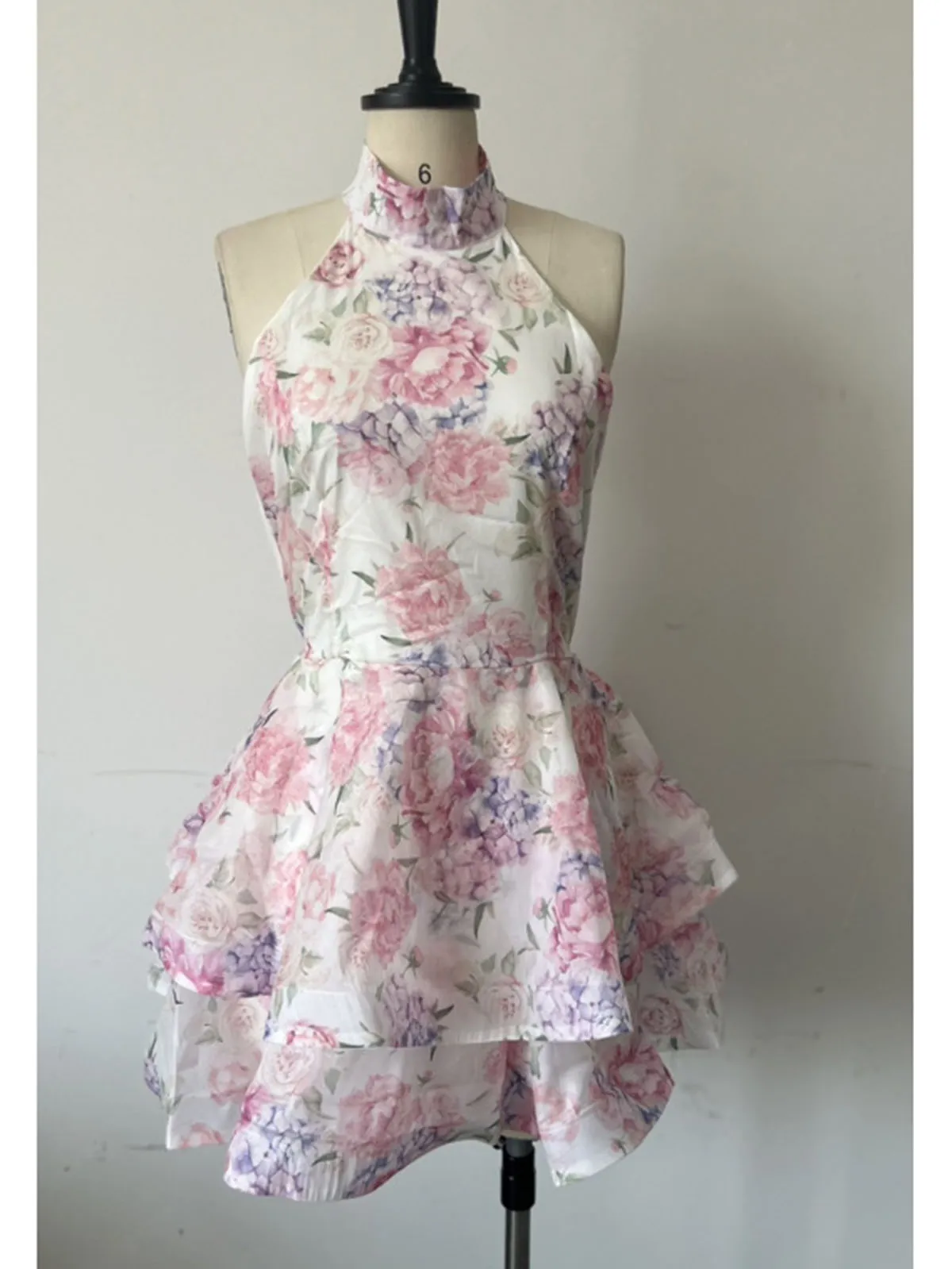 فستان AmyStylish النسائي المثير والمثير ذو الرسن الحلو المطبوع بالزهور وحفلات أعياد الميلاد وحفلات الزفاف وصيفة العروس والعطلات والتصوير الفوتوغرافي