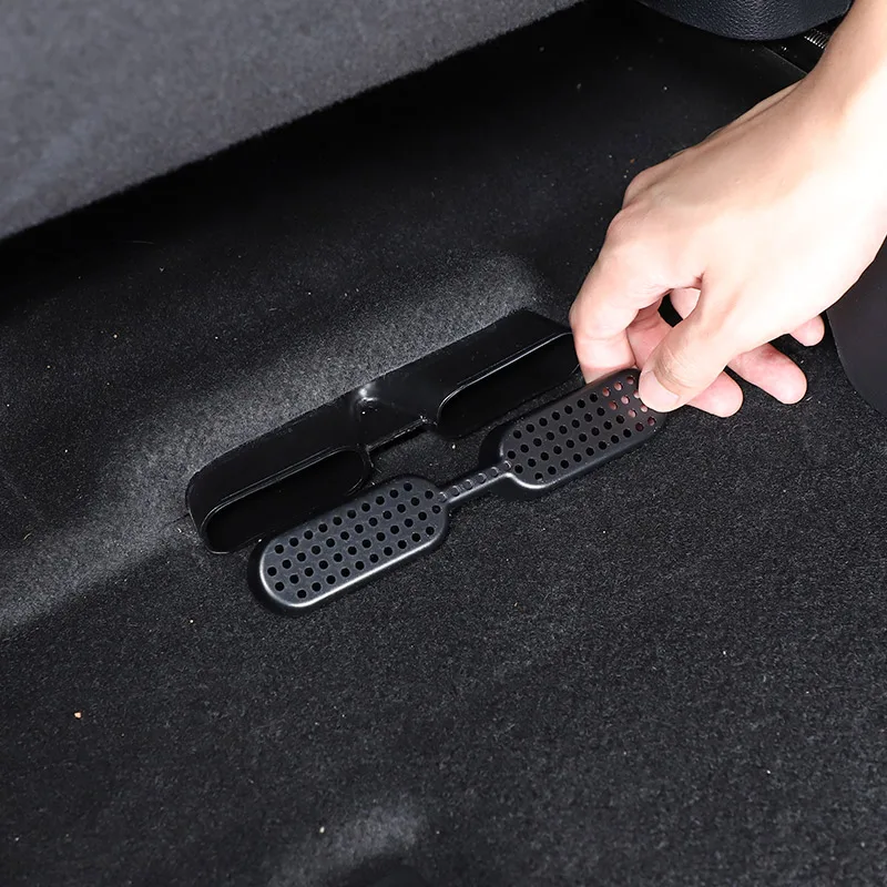 

For Honda Pilot 2015-2022 ABS Black Car Seat Under The Air Outlet Dust Cover Exhaust Hood Car Accessories