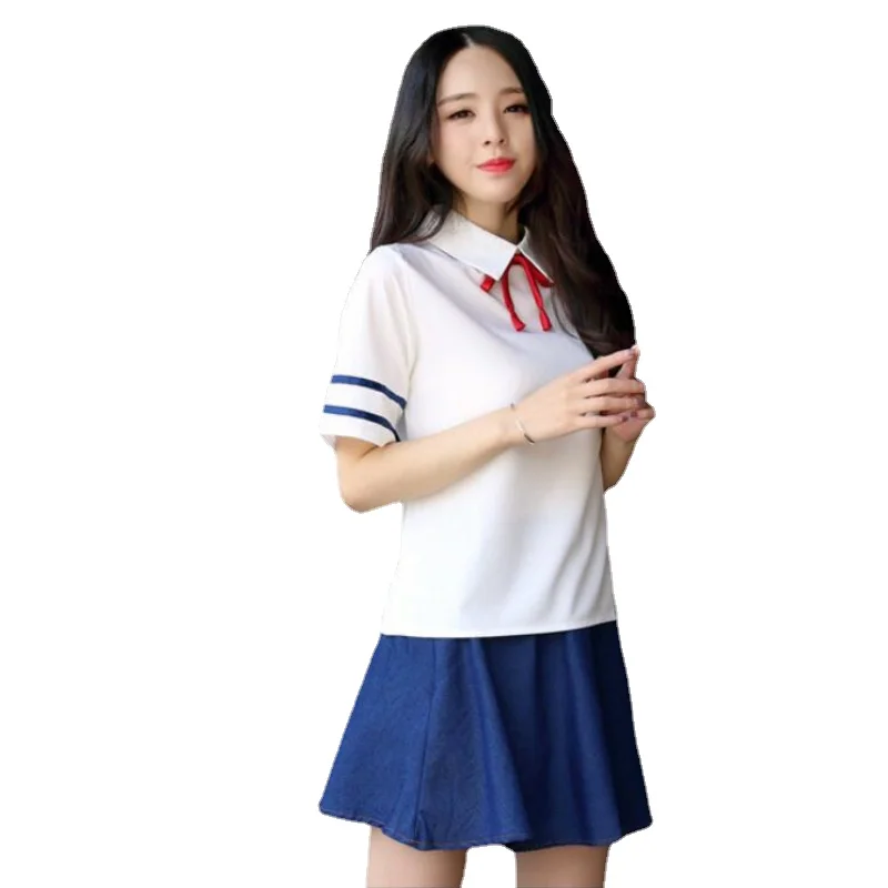 New Hot Sale High College Student Uniforms Japan Korea British Style School Uniform Sailor Uniform Suit