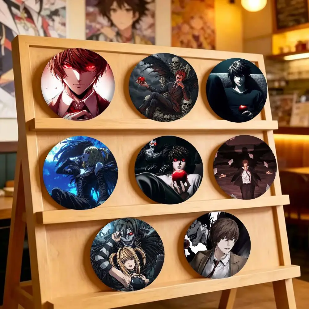 Hot Anime D-Death N-Note 25mm 32mm 44mm 58mm 75mm Brooches Badges Pins for Accessories Gift