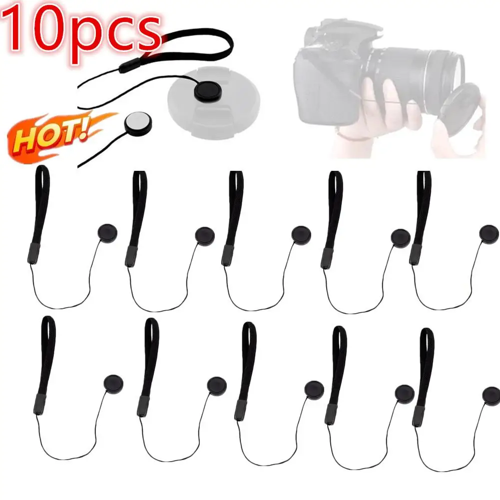 10Pcs Camera Lens Cover Cap Keeper Holder Strap Lanyard Rope Anti-Lost String Universal Anti-Drop Pendant For Camera Len Shell