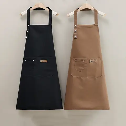 महिलाओं और पुरुषों के लिए नए फैशन रसोई एप्रन, ग्रिल रेस्तरां, बार, दुकान, कैफे, सौंदर्य, नाखून स्टूडियो, वर्दी के लिए शेफ कार्य एप्रन 8 best sales नाखून एप्रन - №5
