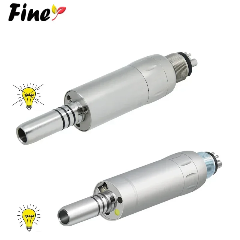 LED Dental Air Motor 2 4 Hole Low Speed Handpiece Inner Water Spray Air Micro Motor 1:1 Low Speed Piece Dentistry