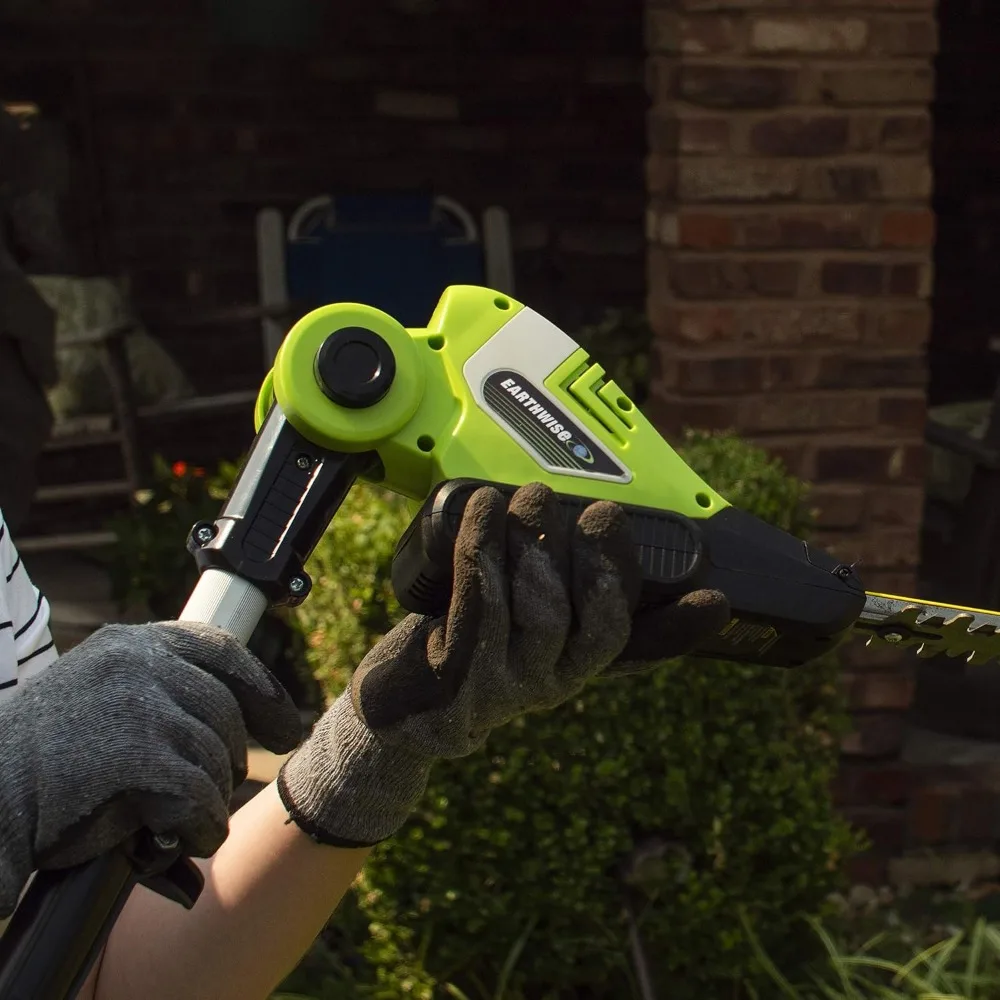 20-Inch Cordless Pole Hedge Trimmer with 2.0AH Battery and Fast Charger by Earthwise LPHT12022 Volt