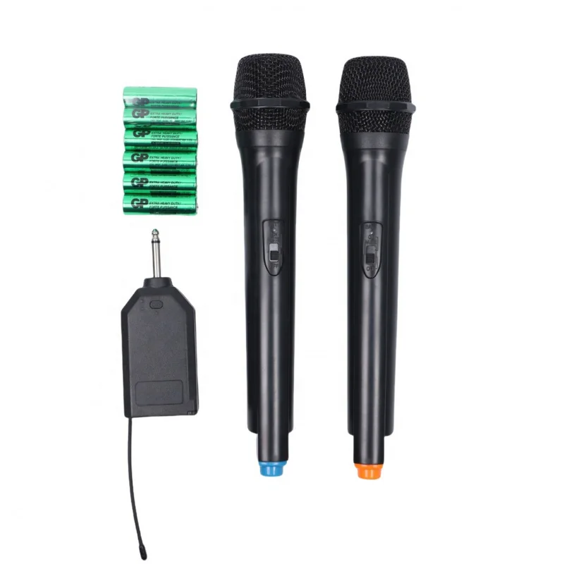 

Популярная профессиональная беспроводная двухканальная микрофонная система VHF для караоке