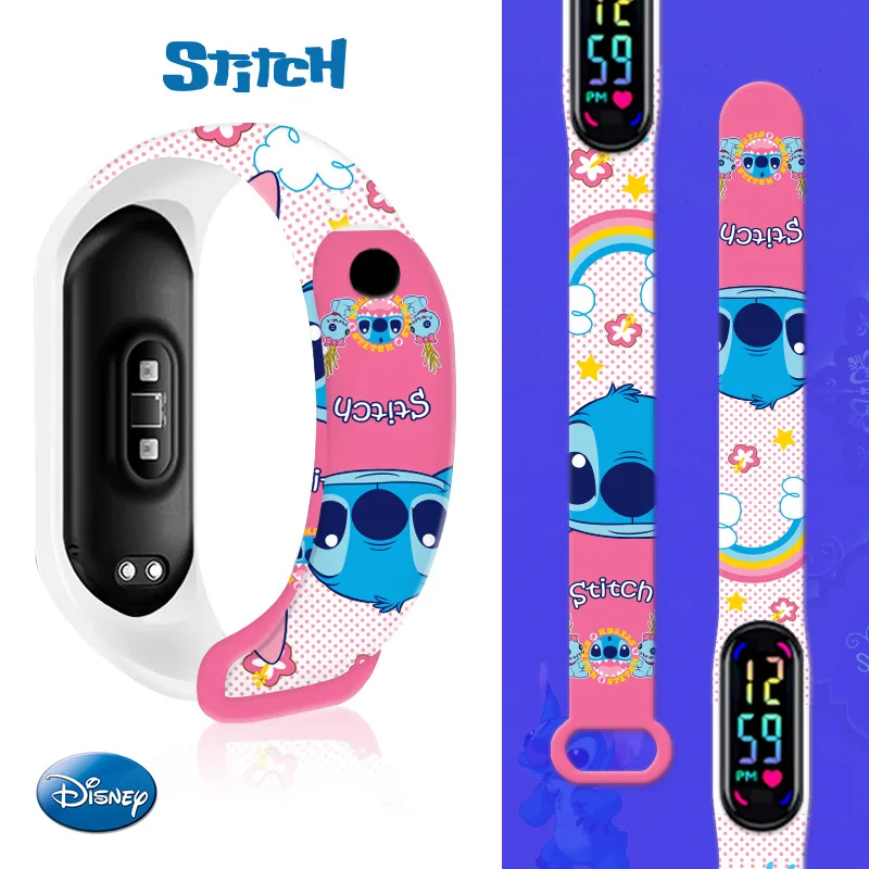 Disney Stitch Watchband for Xiaomi Mi Band 7 Bracelet Silicone Miband 5 6 Replacement Wrist Correa Mi Band 7 6 3 4 5 Watch Strap