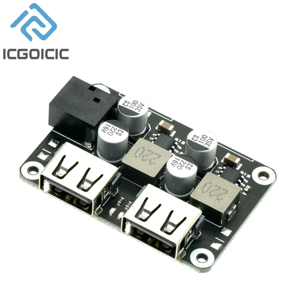 Dual USB Fast Charge Step-down Module 6-30V12V24V To QC3.0 HWFCP Car Phone Charging