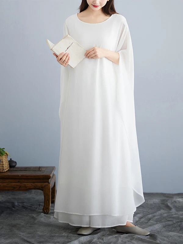 

Fashionable Tea Zen Dance Costume Set Large Size Women's Sleeveless Ethereal Long Skirt Artistic Guzheng Performance Outfit