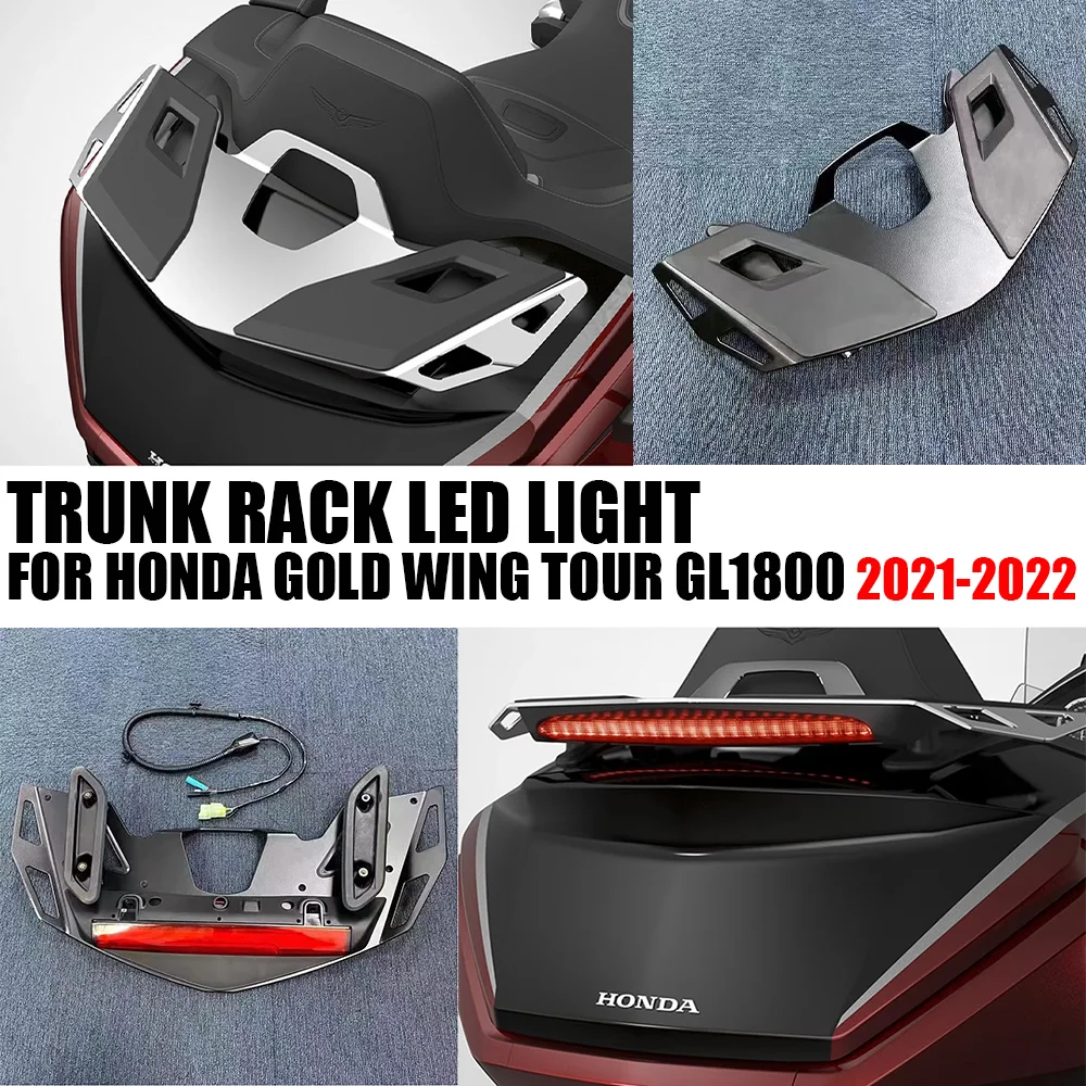 

Rear Top Box Shelf Turn Signal Trunk Luggage Rack LED Brake Light Modification For Honda GOLD WING GL 1800 GL1800 TOUR 2021 2022