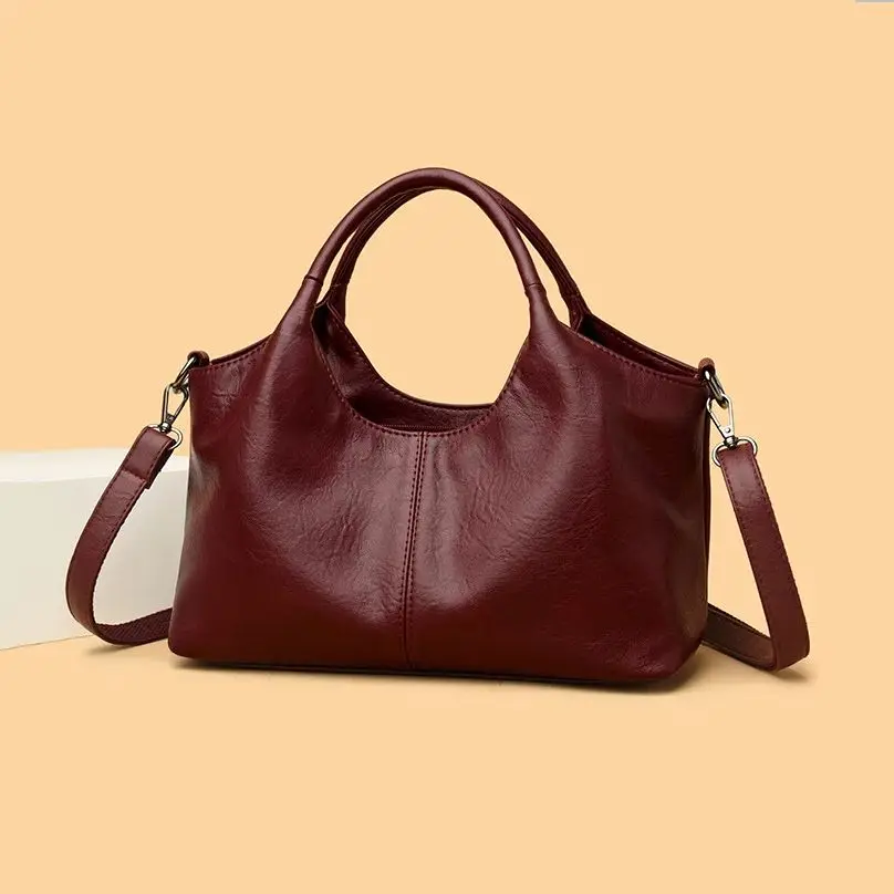 

Vintage Handbag Fashionable Women's Shoulder Bag Large Capacity Commuting Crossbody Bag Textured Soft Leather Tote Bag New