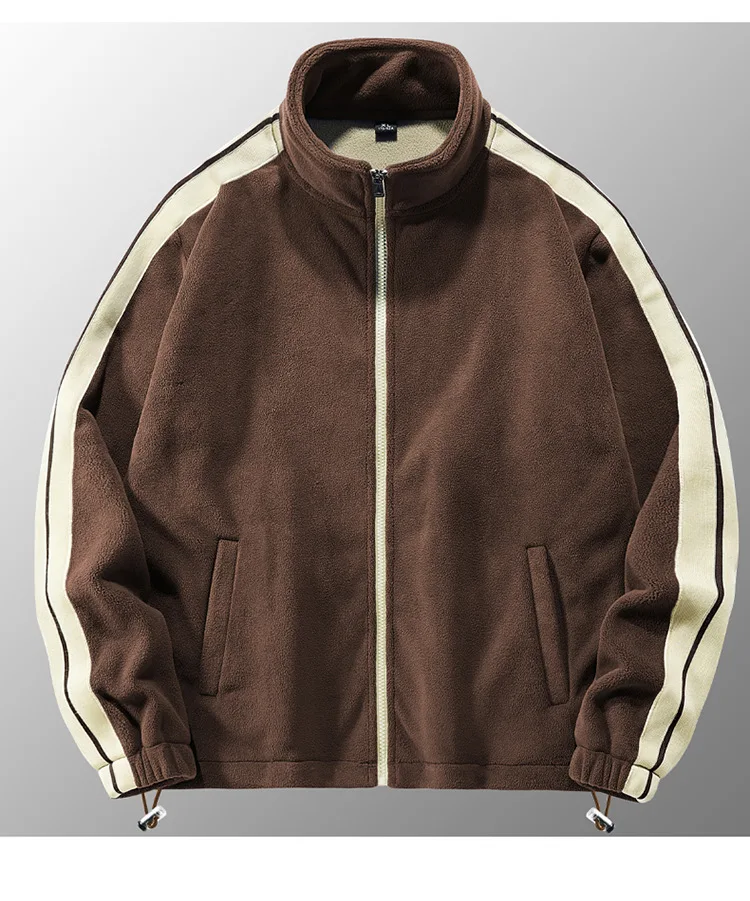 Winter Herren Woll-Hoodie-Hosen-Set, Plüsch Verdickter Warmer und Winddichter Sportanzug Herren Winter Plüsch-Hoodie Trainingsanzug 2-teiliges Set – Detail 23
