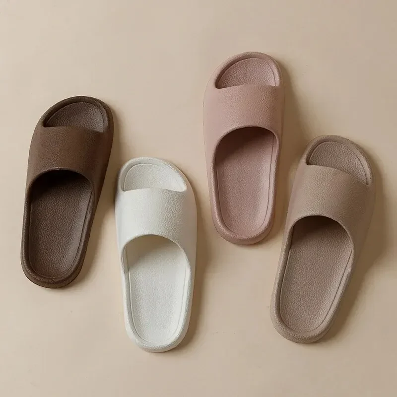 

Fashion Women Slippers Summer Flat Lightweight EVA Home Bathroom Slippers Comfort Massage Couples Indoor Slides Shower Shoes