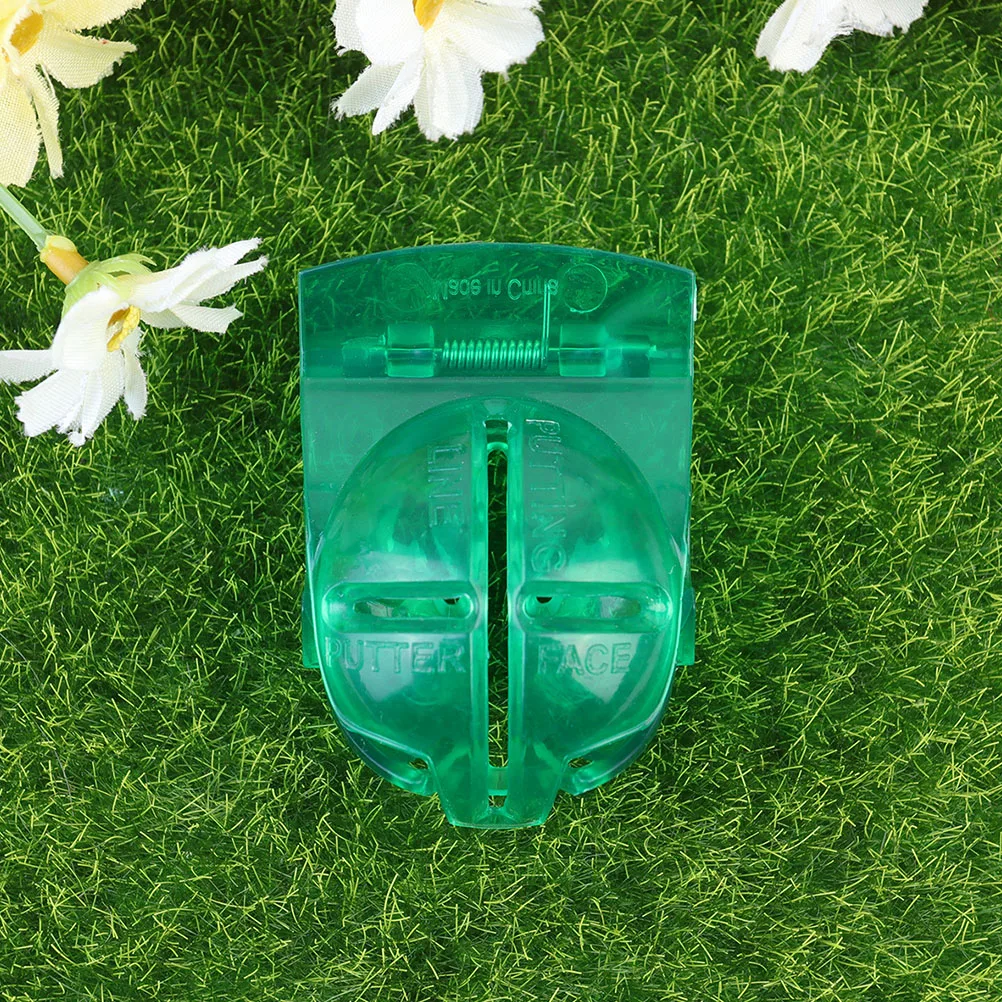 

7Pcs Golf Ball Marker Durable High Front Back Transparent Tongs Design Lightweight Portable Golfs Liner
