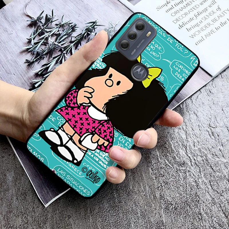 Mafalda Phone Case For Moto Edge 50 40 Pro Edge 40 30 Ultra Neo Fusion G Power G Stylus G Play E32 E20 E40