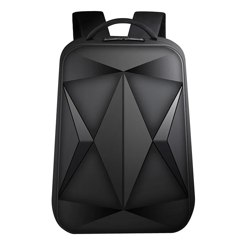 Men\'s Backpack New Korean Version Of Large Capacity Hard Shell Backpack 17.3 Inch Laptop Backpack Laser Ringer Business Backpack