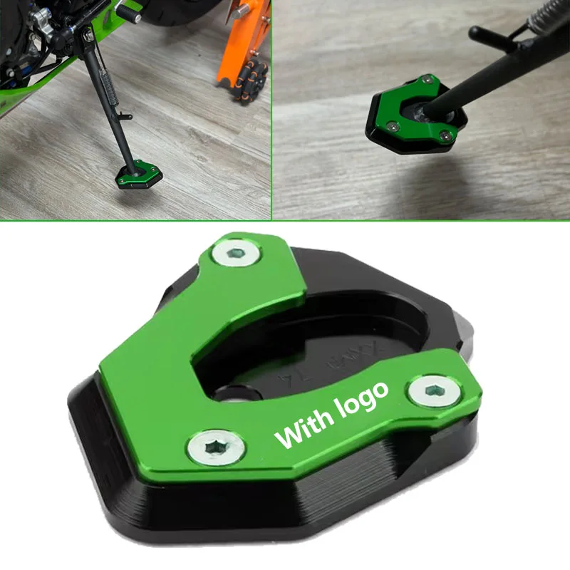 

Motorcycle CNC Kickstand Foot Side Stand Extension Support Plate Pad Fit For ZX-6R ZX6R ZX 6R 2024