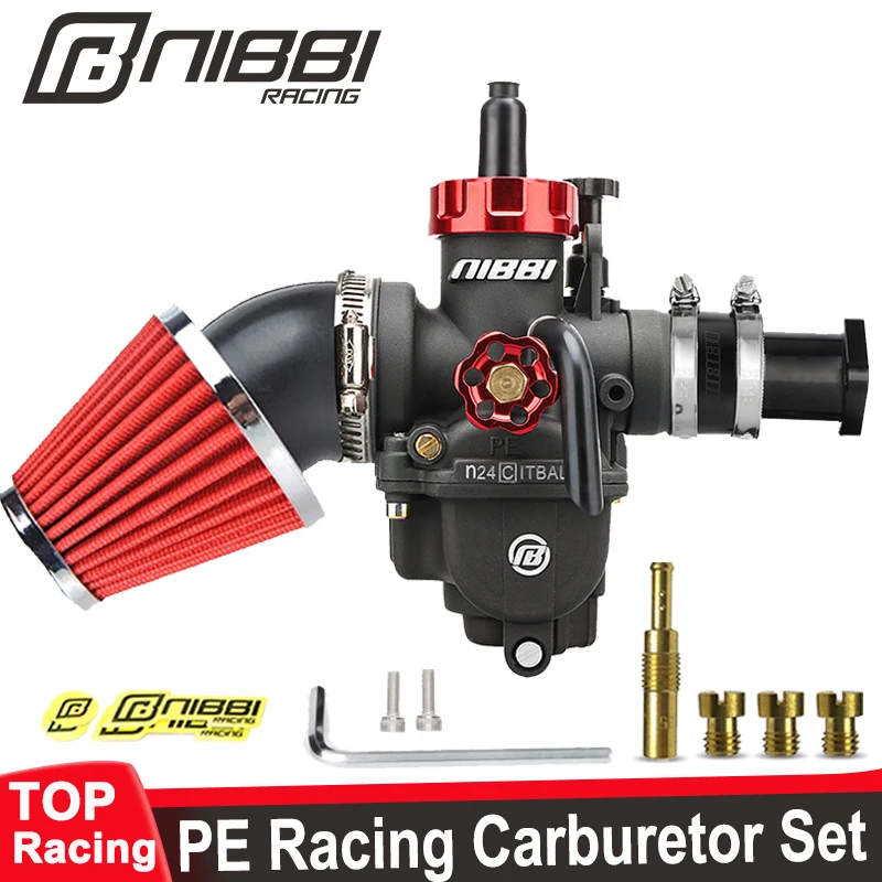 

NIBBI PE Carburetor Intake Manifold Air Filter Kit For Predator 212cc 196cc 224 Engine Coleman Mini Bike Go Kart FJ130D Motor