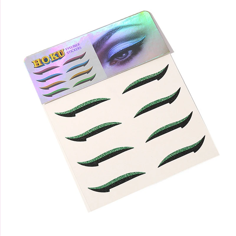 อายไลเนอร์สัก5คู่แบบชั่วคราวสติกเกอร์แต่งหน้าหลากสไตล์ใช้ทำอายแชโดว์เปลือย