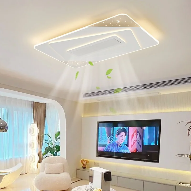 All-in-One Starry Ceiling Lamp Customized Full Spectrum Eye Protection Fan Lamp Lamp in the Living Room Minimalist Bedroom Light