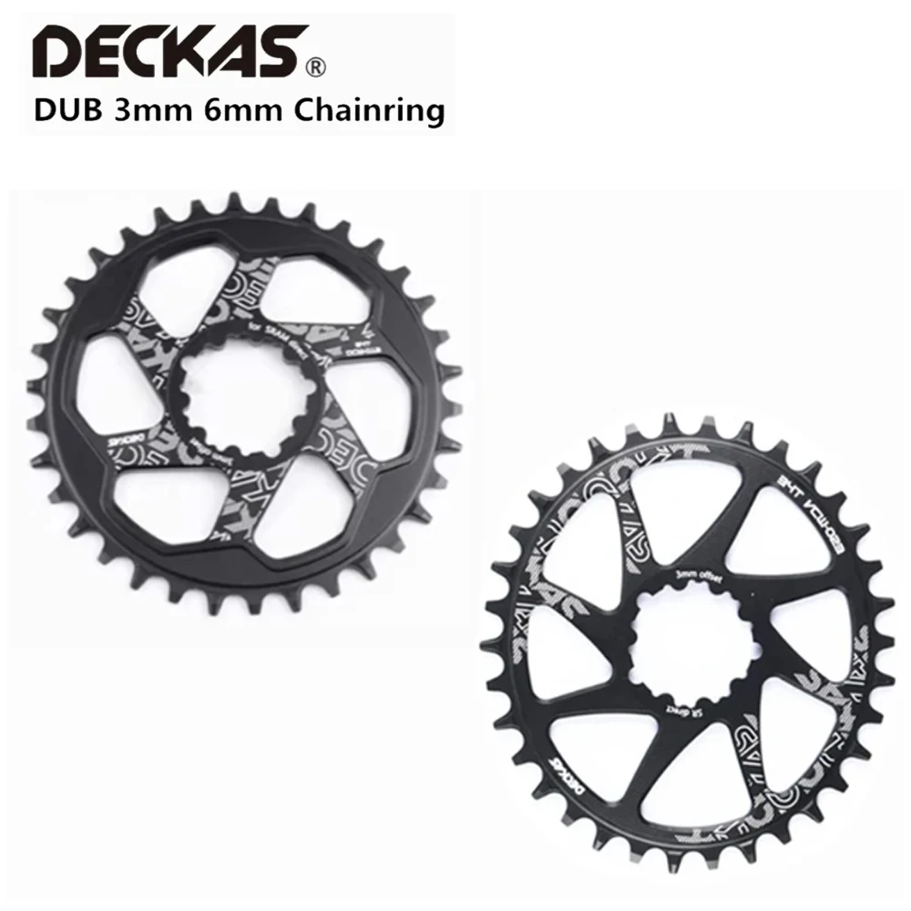 DECKAS DUB 3mm 6mm Offset Round Oval Chainring For Sram SX NX GX X01 XX1 MTB Crankset Aluminum Alloy Bicycle Parts