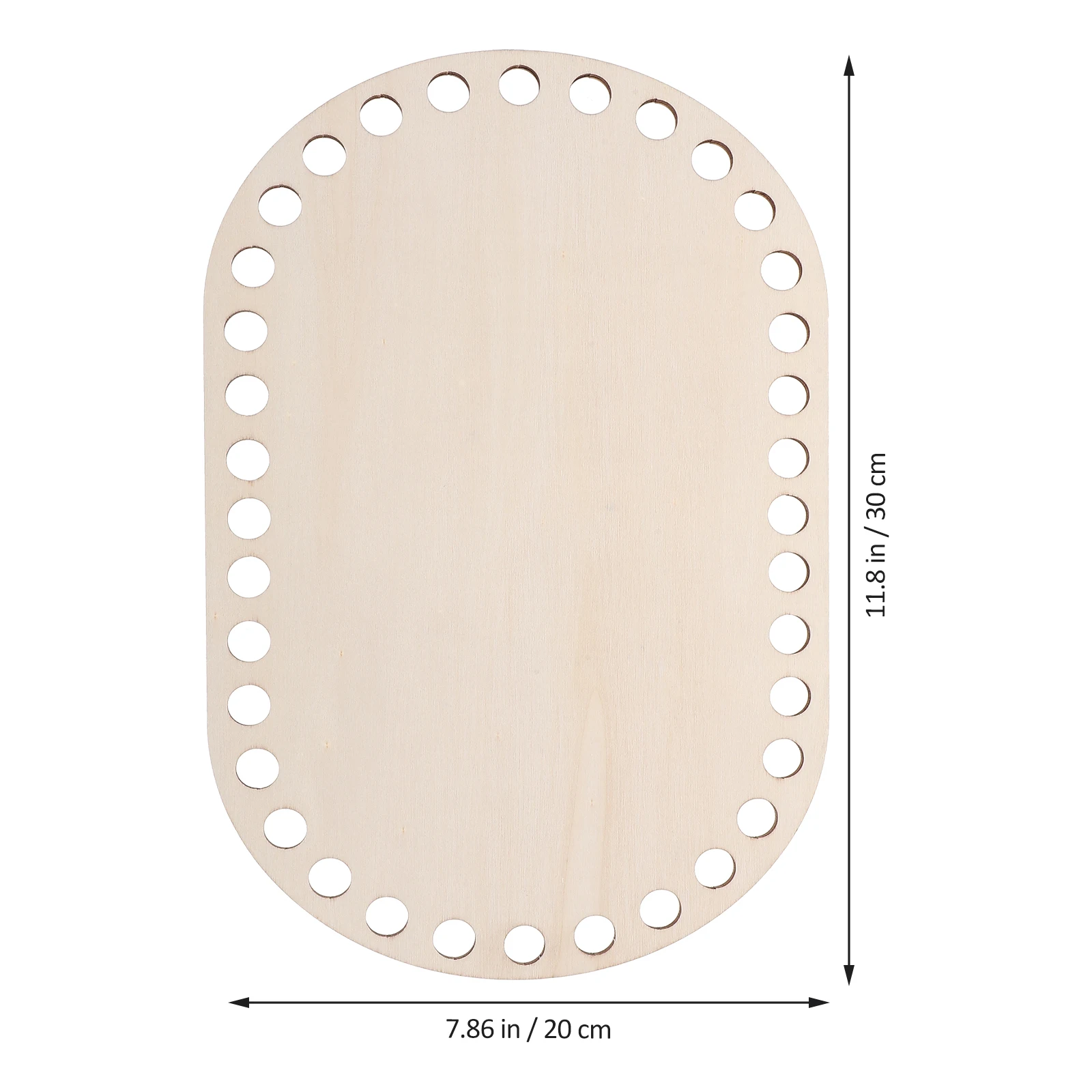 

2pcs Wooden Basket Bottom Crochet Woven Weaving Shaping Pad Strong Use Natural Wood Base Sewing Accessories