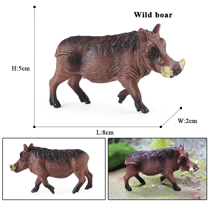 Oenux Geflügel Nutztiere Modell Simulation Schwein Schweine Sau Stachelschwein Wildschwein Actionfiguren Figur Schönes pädagogisches Kinderspielzeug – Detail 10