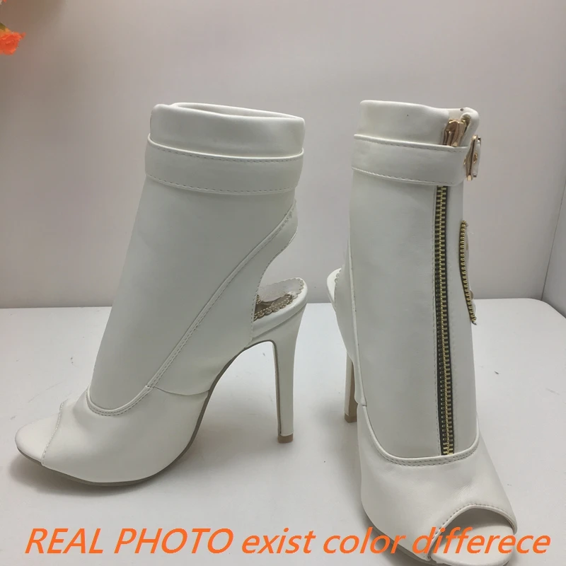 SIMLOVEYO Summer Sandals Ankle Boots Women 11cm Stiletto High Heels Shoes Open Toe Ladies Big Size 47 48 49 50 F1505 view 4