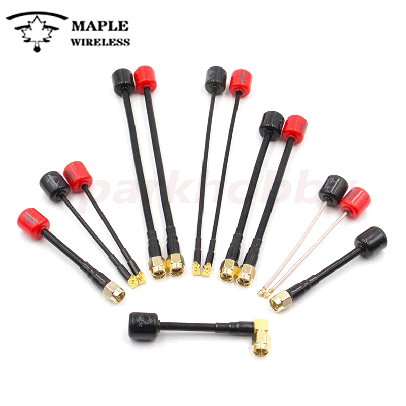 

Maple Leaf Antenna Left and Right Circularly Polarized 5.8G Lollipop Antenna SMA/ RP-SMA / Angle SMA / IPEX/ MMCX for FPV Drones