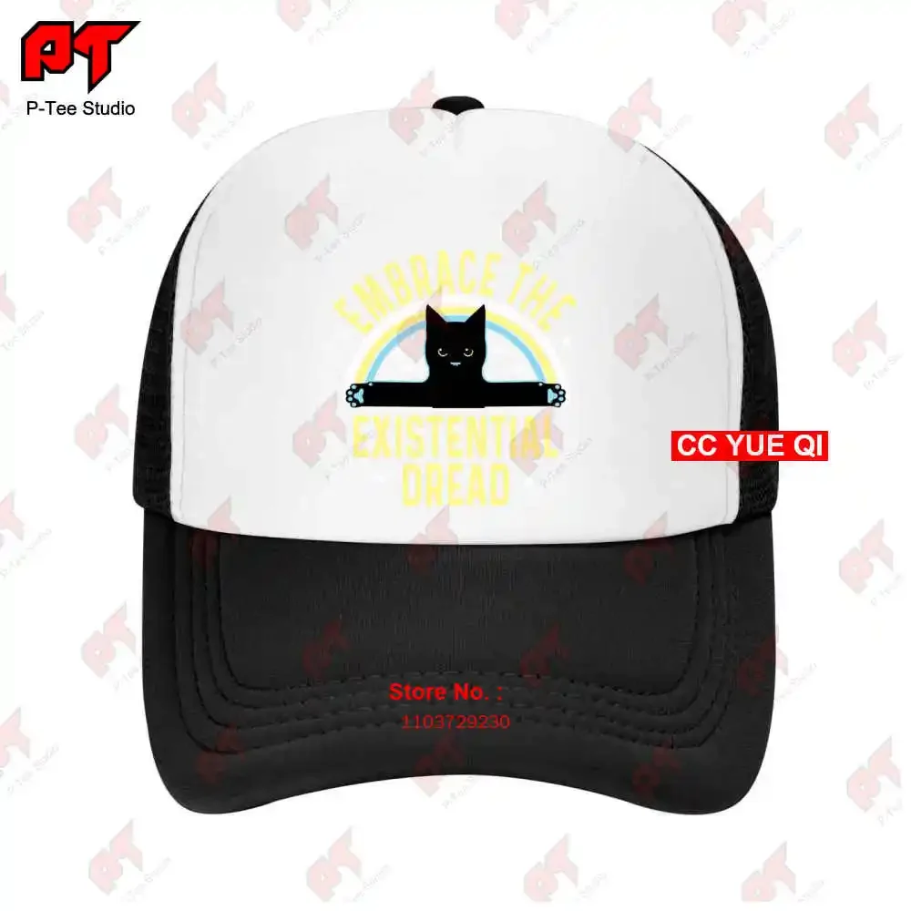 Embrace The Existential Dread Cat Kitten Baseball Caps Truck Cap PTF2