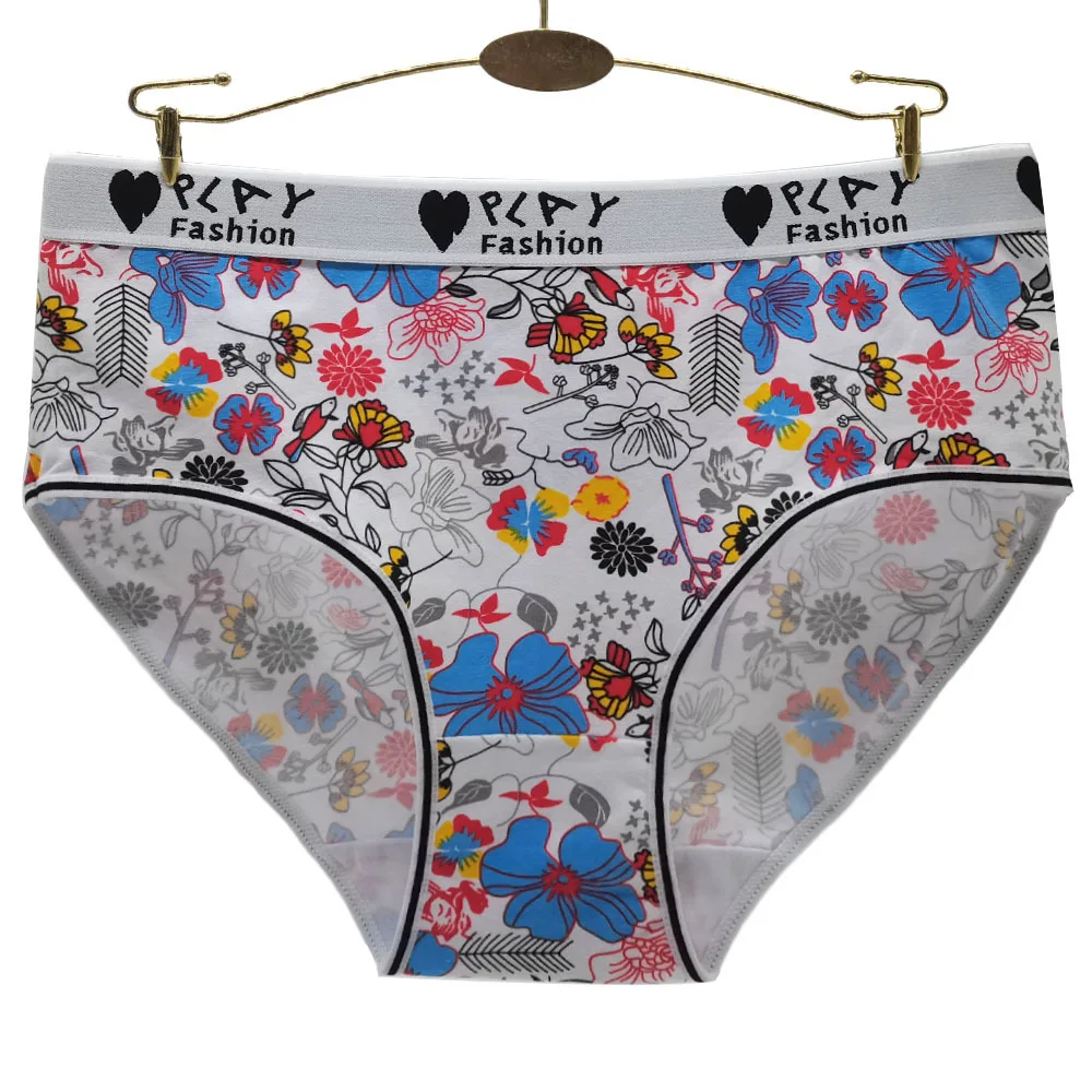 Hot Selling 1pc/Lot 2XL/3XL/4XL Cotton Briefs Mummy Plus Large Size Lady Panties Big Yards Women Underwear Waist 89642