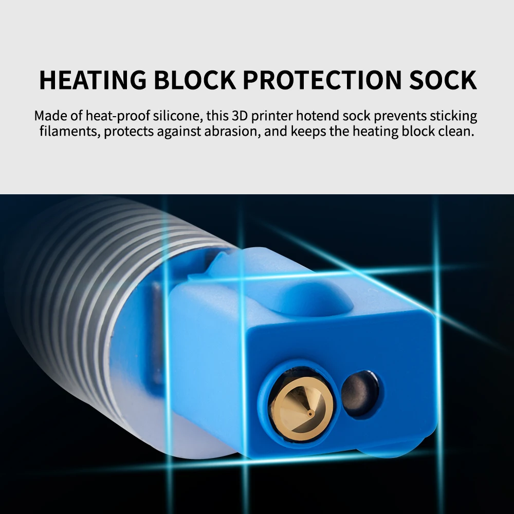 Volcano PT100 silicone sock for Volcano Heated Block Hotend Nozzle Warm Keeping Cover 3D Printer Parts