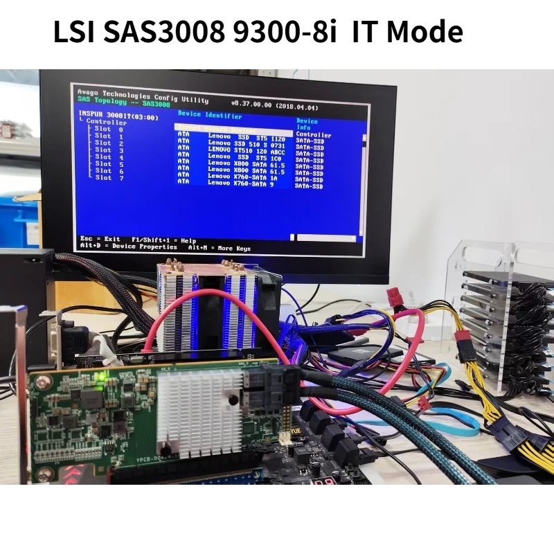 

LSI SAS3008 9300-8i SATA / SAS HBA Controller 12Gbps IT Mode ZFS TrueNAS