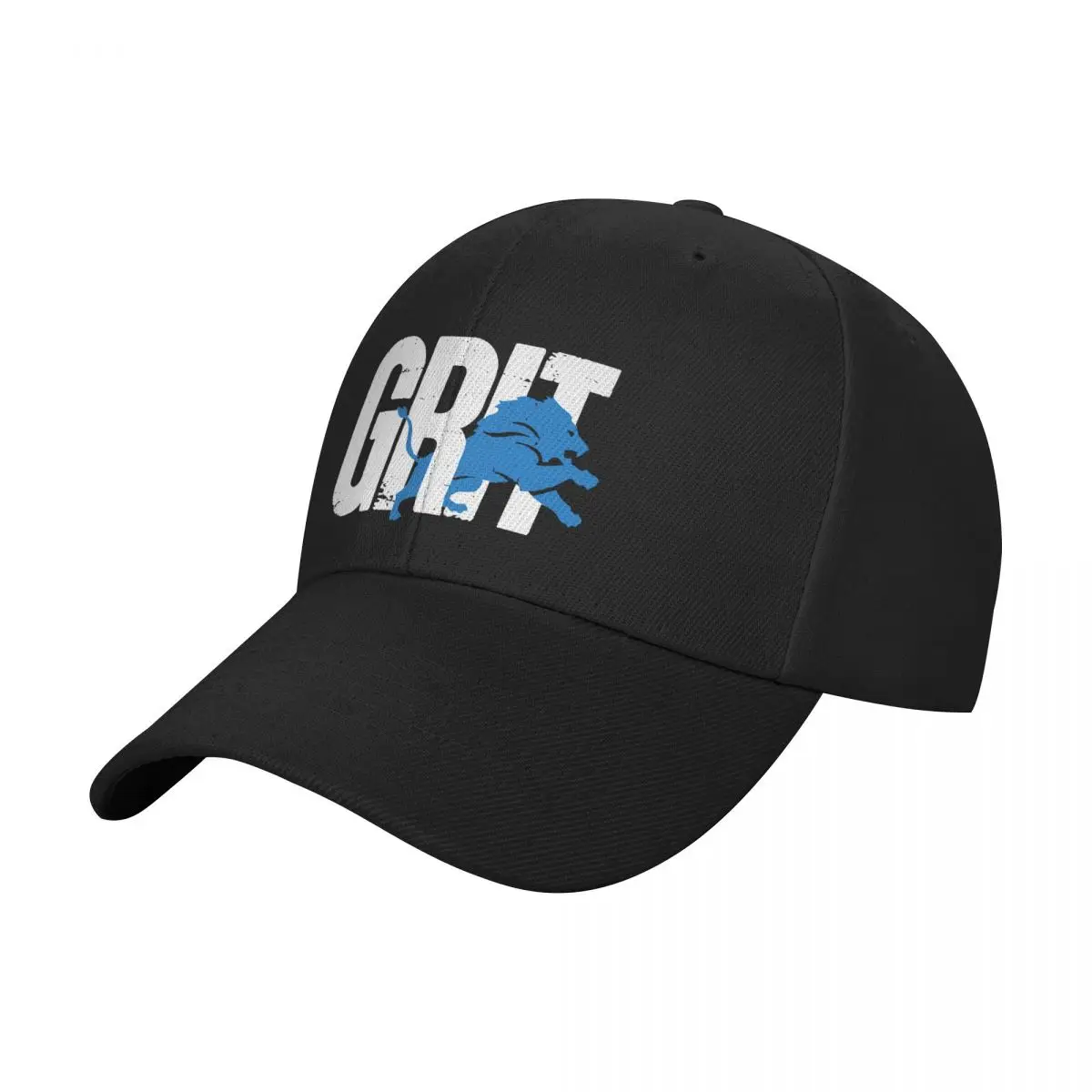 New Unisex Retro Detroit Lions Grit Logo Baseball Cap