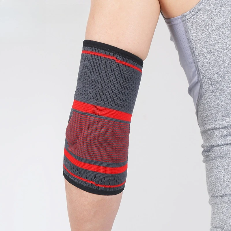 ترقية واقي الكوع للضغط من السيليكون للرجال والنساء، واقي ذراع ممتد لدعم المعصم ماص للعرق وجيد التهوية #4