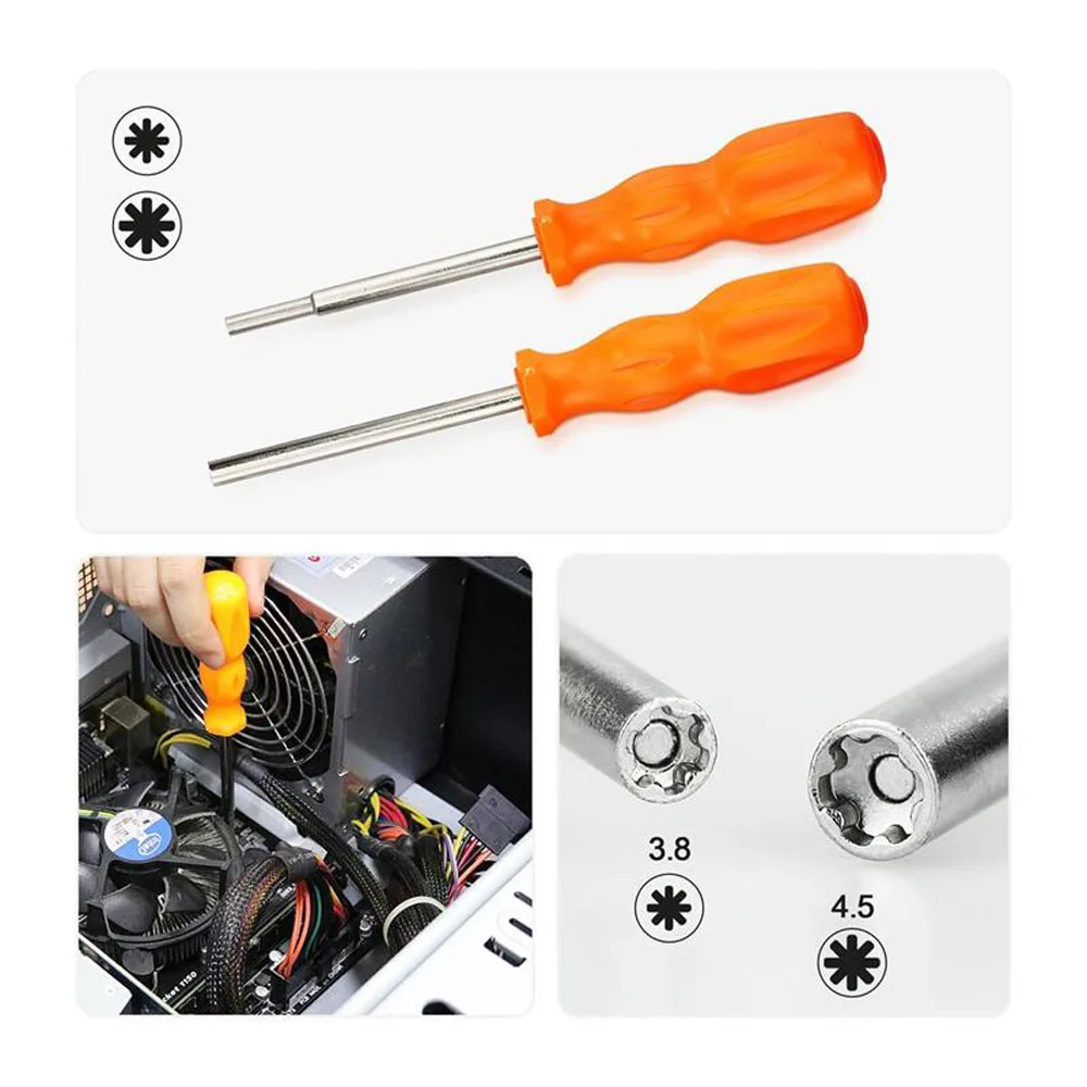 3.8mm + 4.5mm Screwdriver Tool Repair Gamebit For NES, SNES, N64, GameBoy, SEGA And GameBoy Color Cartridges Screwdriver