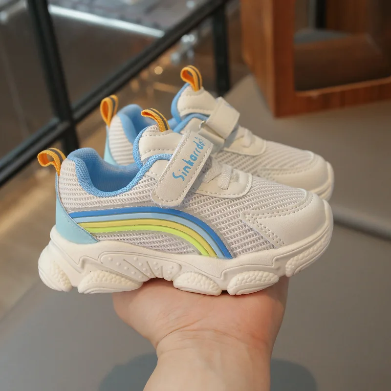 

New Spring Children's Sports Shoes, Soft Sole, Non-slip Mesh Breathable, Fashionable Outdoor Sneakers Boys Girls Casual Kids