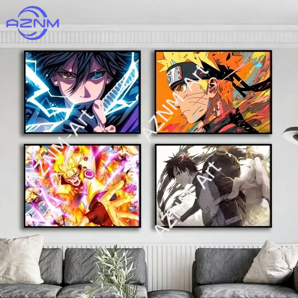 Naruto Animation Poster Anime Decorative Picture Hanging Picture E-sports Room Living Room Study Entrance Video Game Mural