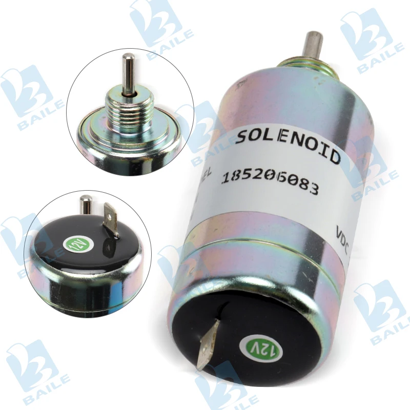 Solenoide de apagado de combustible 185206083 12V para Perkins 185206085 solenoide de parada CS2610 630300 para motor Case New Holland 100 Series