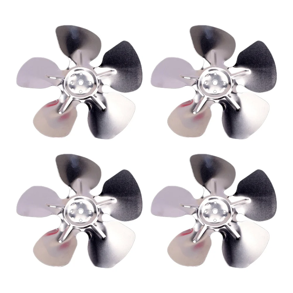 4pcs Aluminum Alloy Fan Blade for Refrigerator Radiators with Suction Style Configuration to Support Efficient Cold Air Delivery